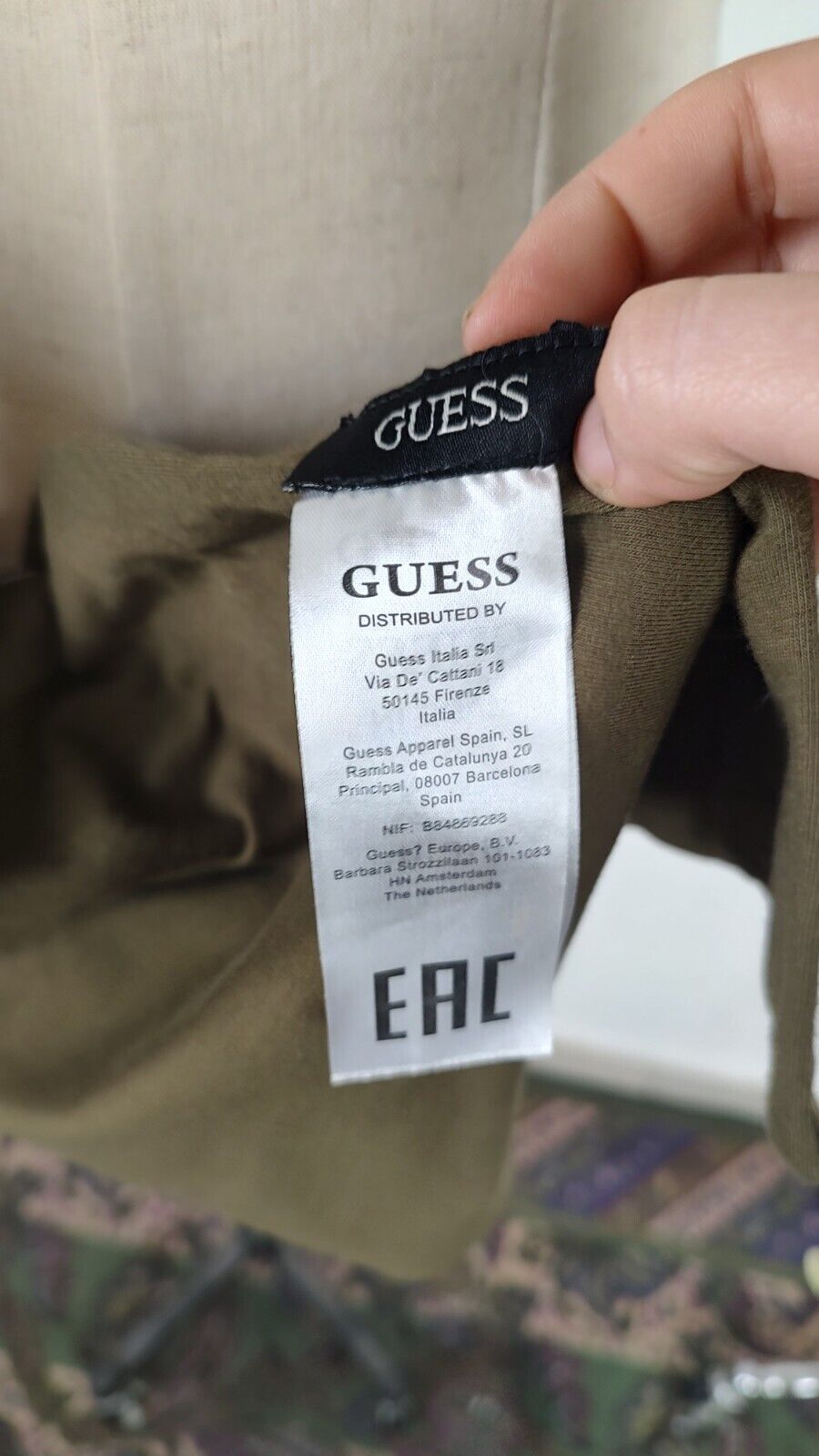 GUESS SCIARPA UOMO DONNA WOMAN MAN VINTAGE CASUAL SCARF COTONE DOUBLE-FACE