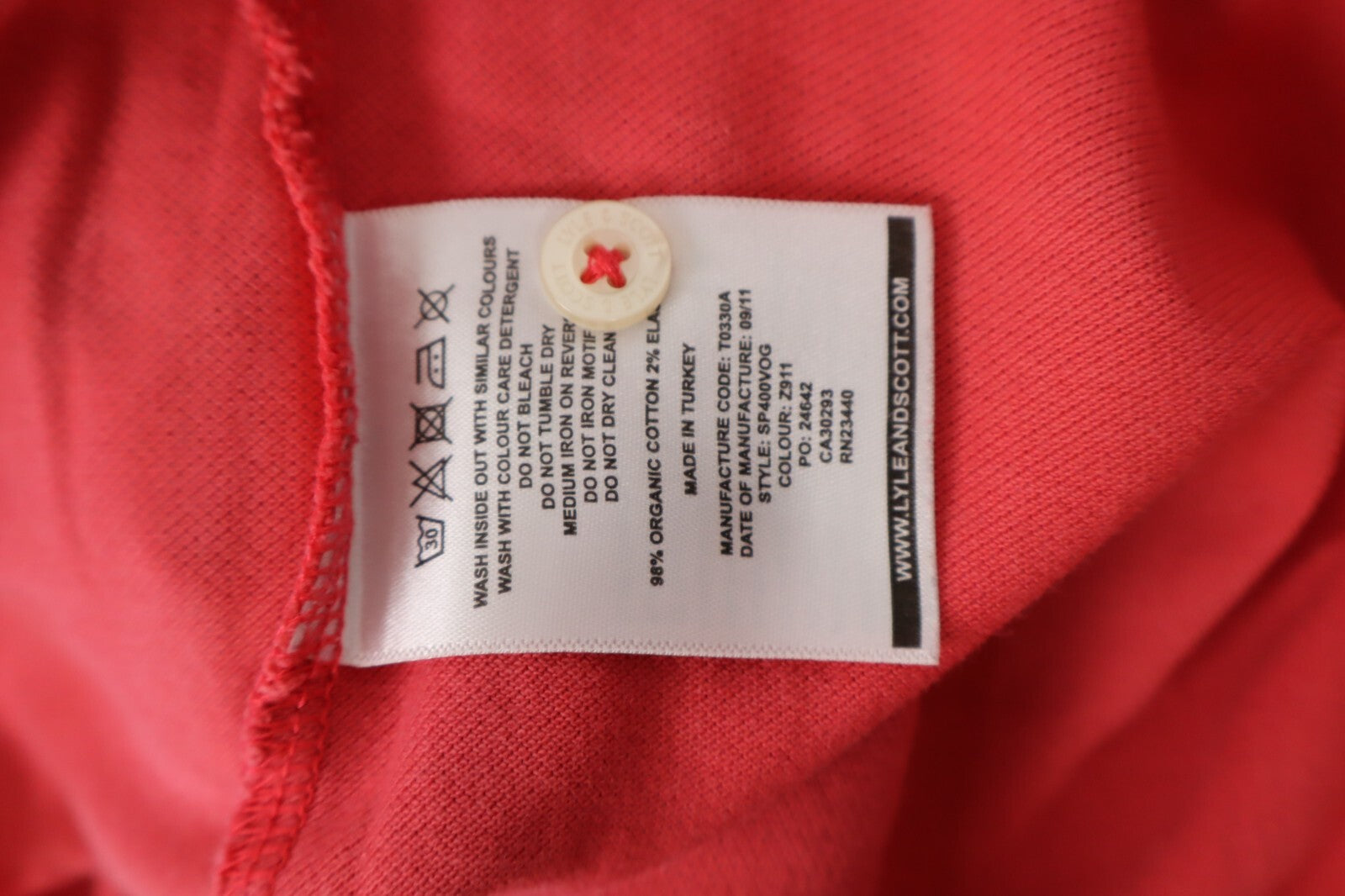 LYLE & SCOTT MAGLIA POLO UOMO COTONE TG. XL MAN COTTON T-SHIRT CASUAL VINTAGE