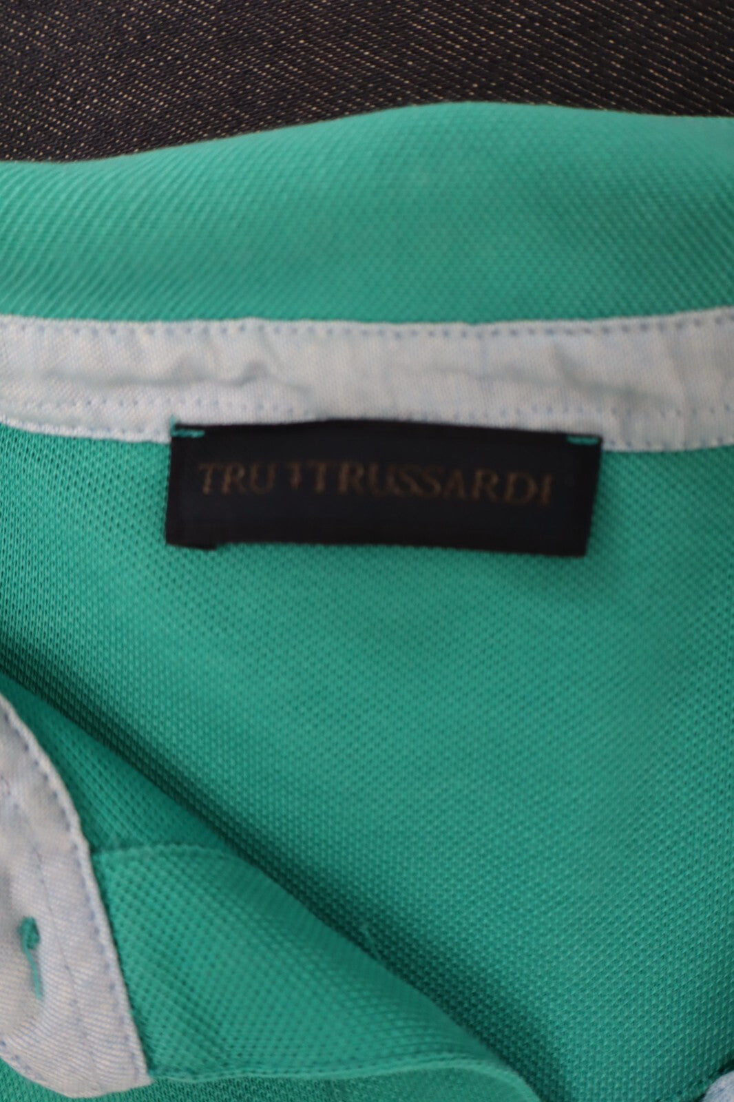 TRU TRUSSARDI MAGLIA POLO UOMO COTONE TG. L MAN COTTON SHIRT CASUAL VINTAGE