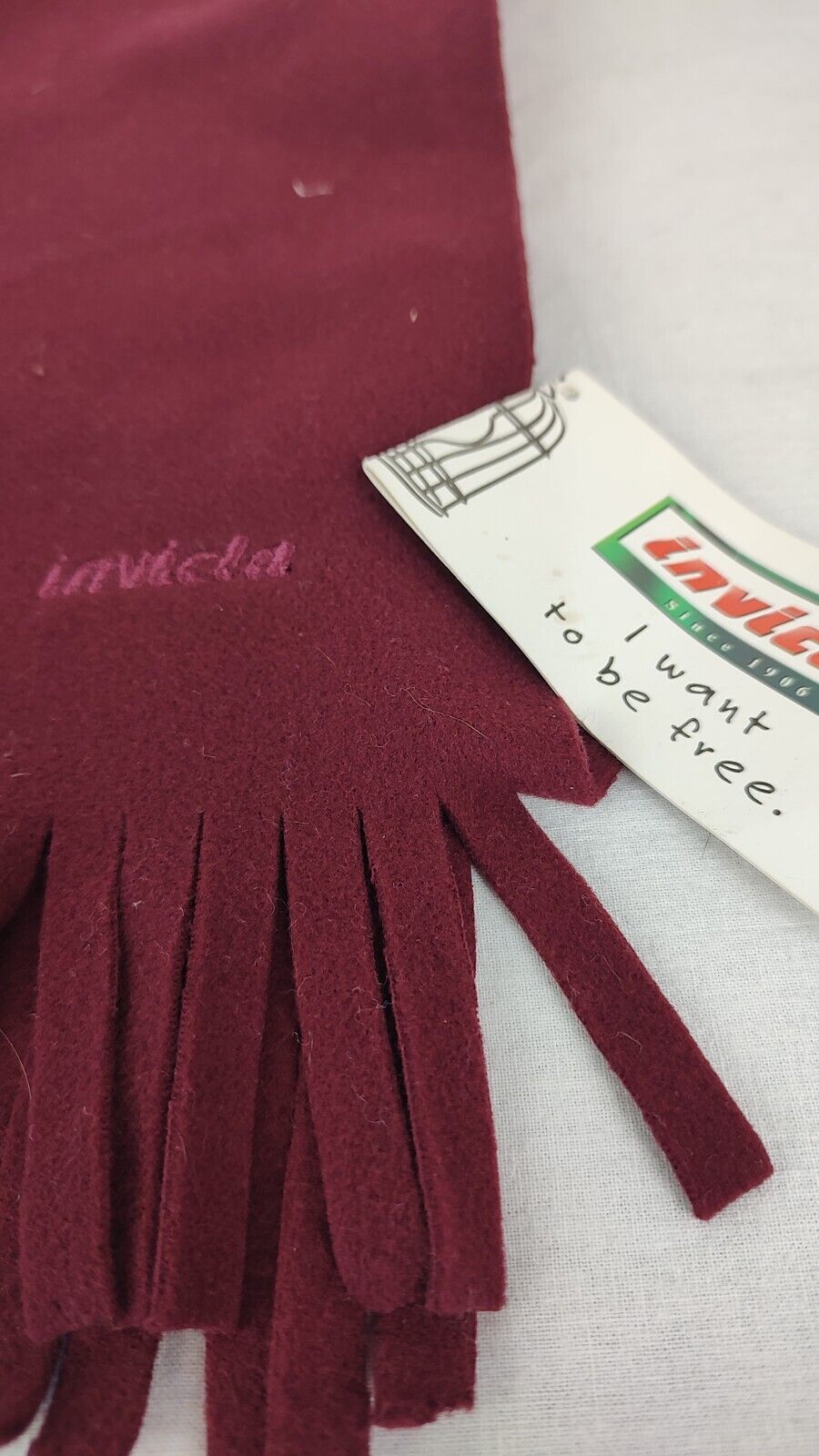 INVICTA SCIARPA PILE CON TAG UOMO DONNA WOMAN MAN VINTAGE CASUAL SCARF