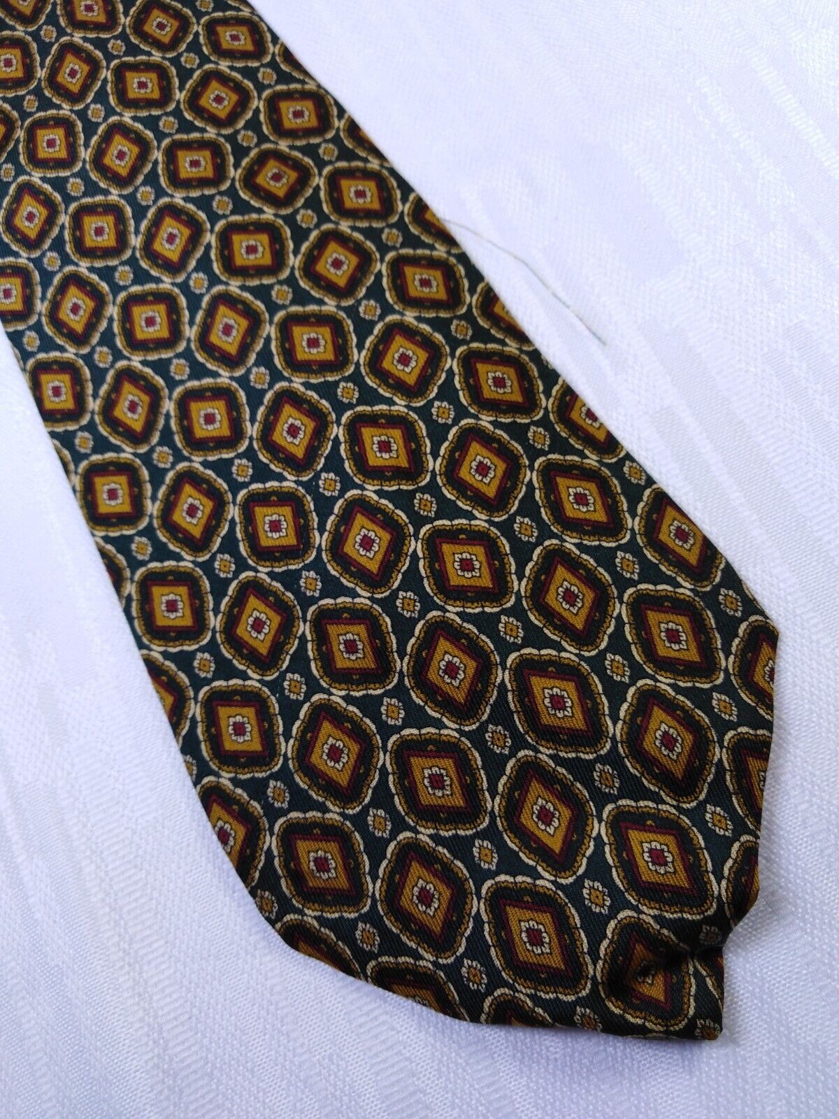 ALBERTO MUCCIOLO 100% SILK TIE SETA CRAVATTA NECKTIE MADE IN ITALY
