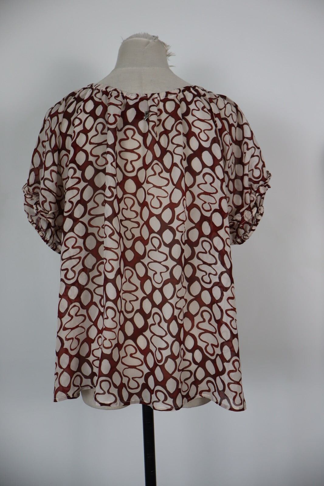 DONDUP MAGLIA DONNA TG. 42 WOMAN CASUAL VINTAGE T- SHIRT TOP SETA