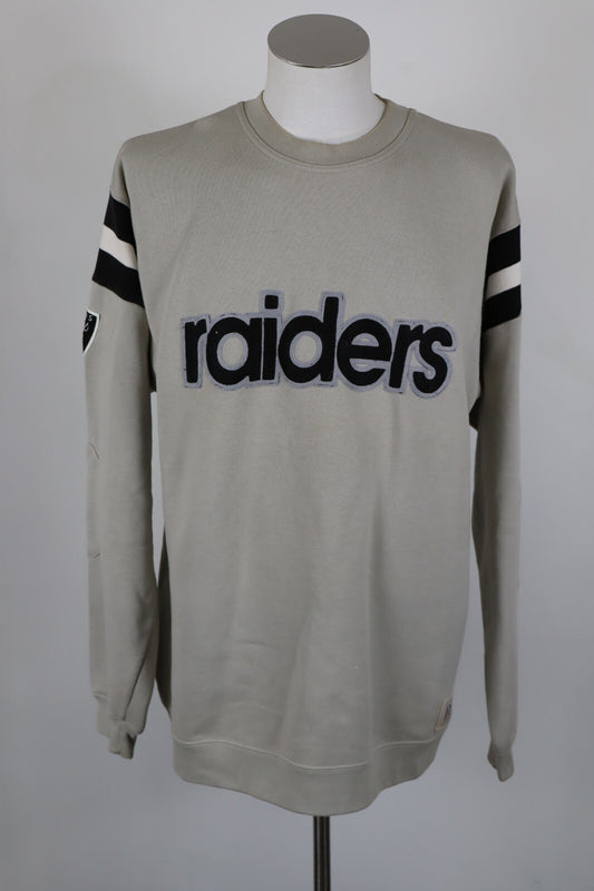REEBOK RAIDERS NFL FELPA UOMO Tg XL MAN CASUAL VINTAGE SPORT SWEATSHIRT