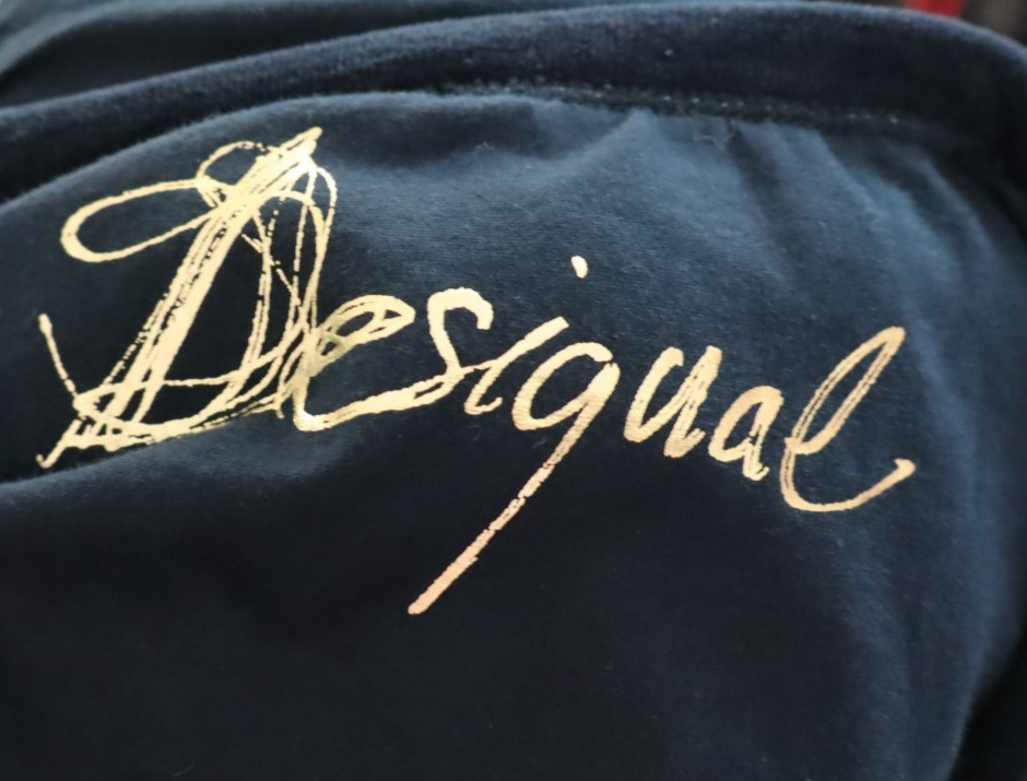 DESIGUAL VESTITO ABITO MANICHE LUNGHE DONNA TG. XL WOMAN CASUAL VINTAGE DRESS