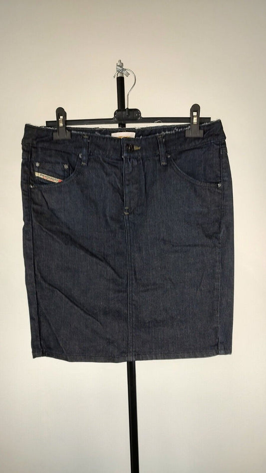 DIESEL GONNA JEANS  DENIM DONNA WOMAN SKIRT Tg. M CASUAL VINTAGE COTONE