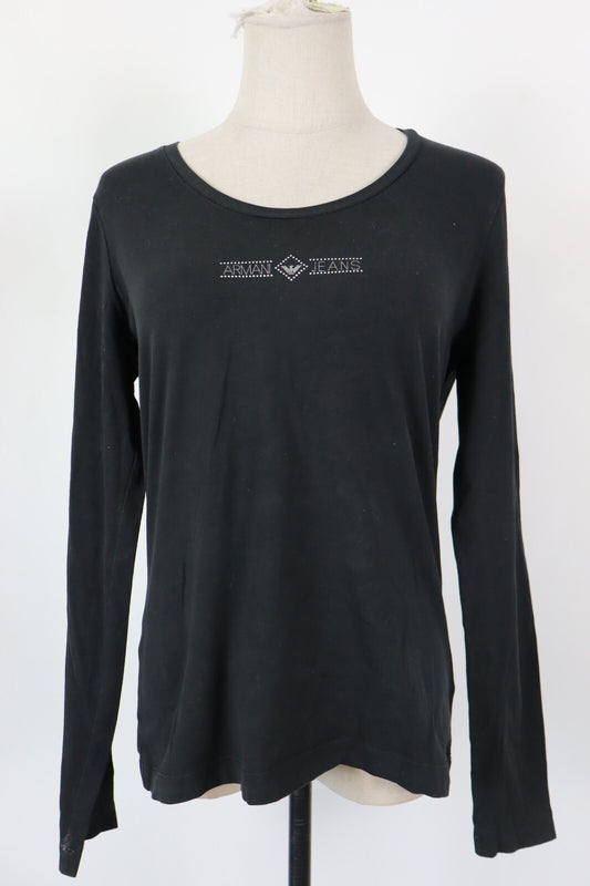 ARMANI JEANS MAGLIA DONNA TG. 46 WOMAN CASUAL VINTAGE TOP T-SHIRT