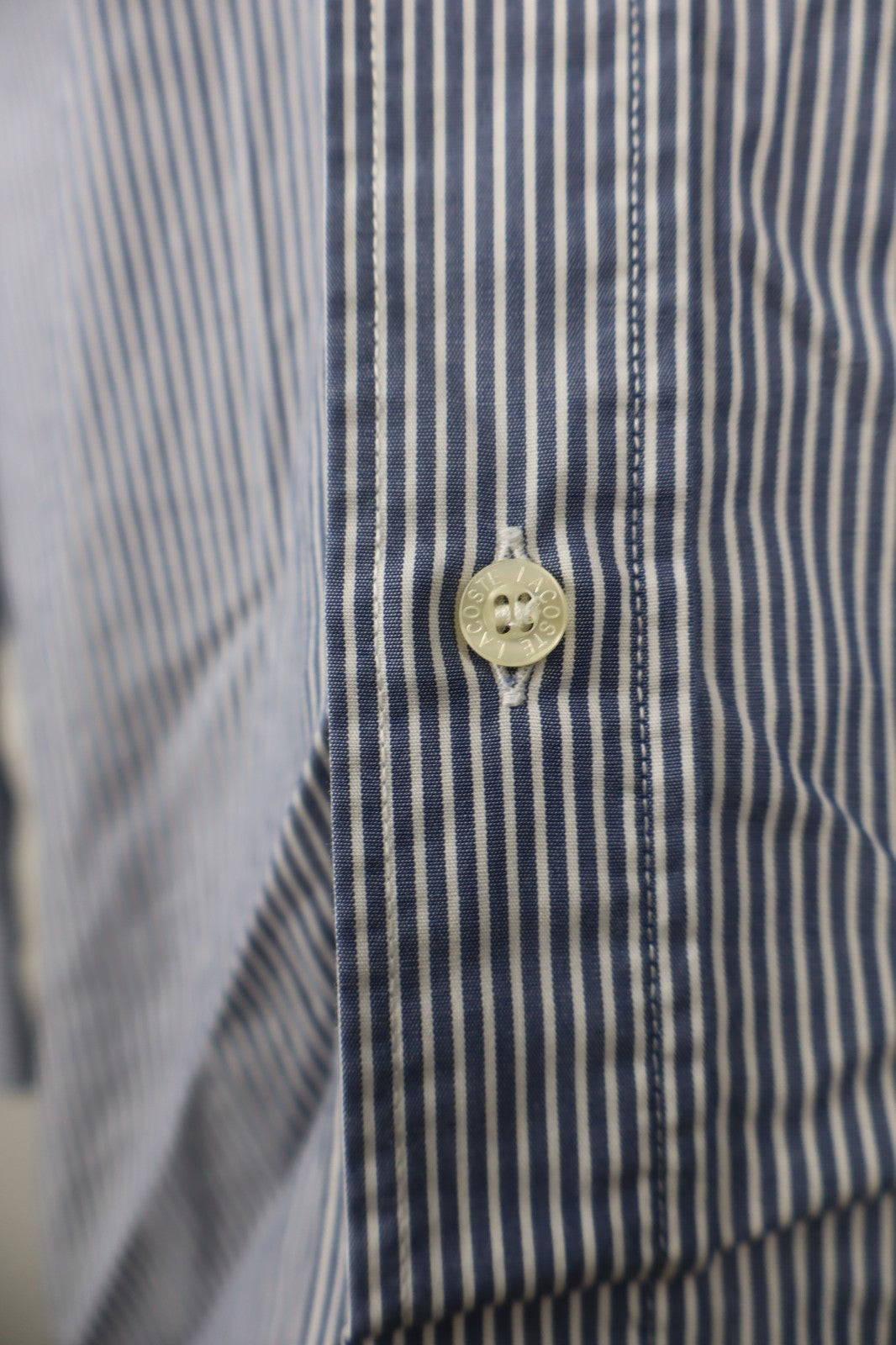 LACOSTE CAMICIA MANICA LUNGA UOMO TG. 40 MAN CASUAL VINTAGE SHIRT COTONE LOGO