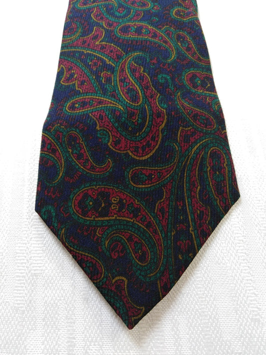 BORSALINO 100% SILK TIE SETA CRAVATTA NECKTIE MADE IN ITALY CLASSIC