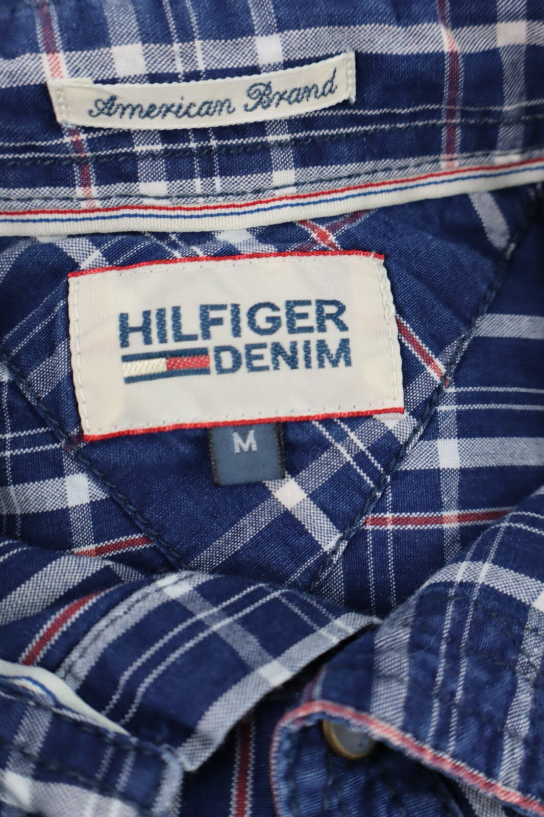 TOMMY HILFIGER CAMICIA UOMO TG. M MAN CASUAL SHIRT VINTAGE SHIRT COTONE COTTON