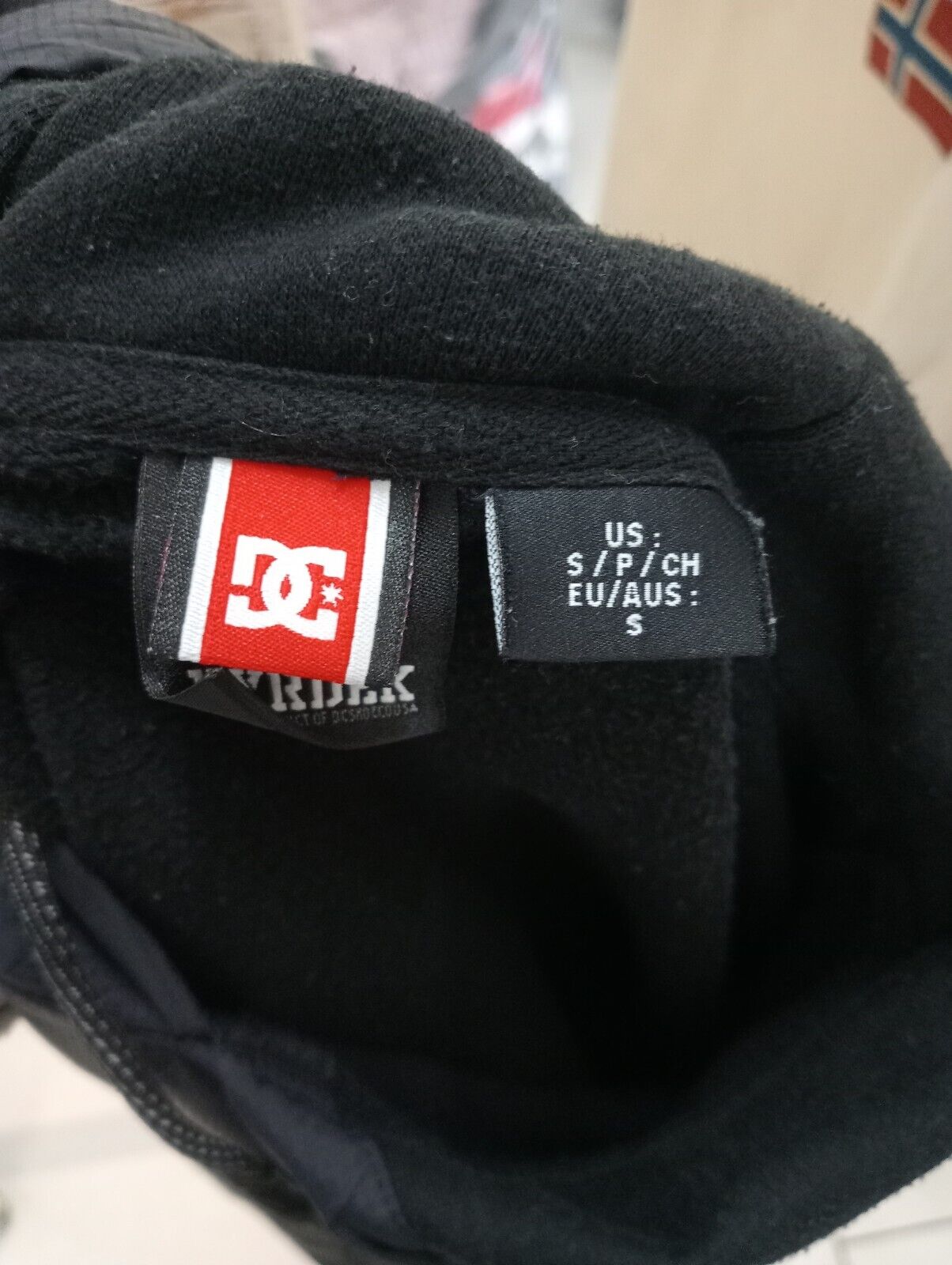 DC SHOES FELPA CAPPUCCIO UOMO Tg S MAN SWEATSHIRT COTONE CASUAL VINTAGE