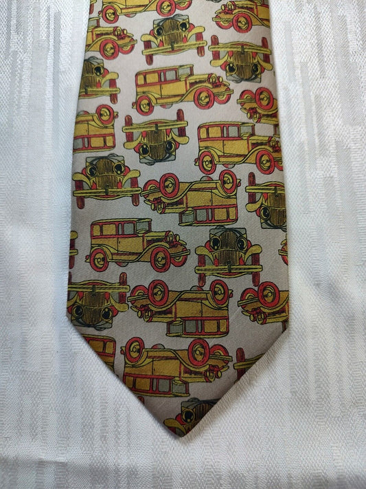 TRUSSARDI 100% SILK TIE SETA CRAVATTA NECKTIE MADE IN ITALY CLASSIC