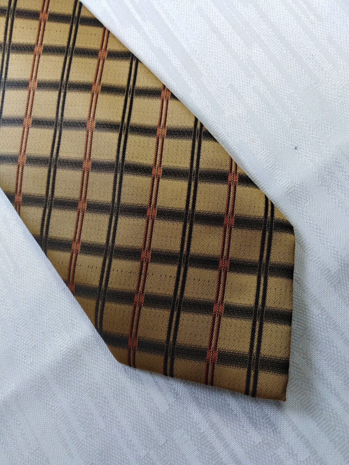 ROCCOBAROCCO 100% SETA SILK TIE CRAVATTA NECKTIE MADE ITALY VINTAGE CLASSIC