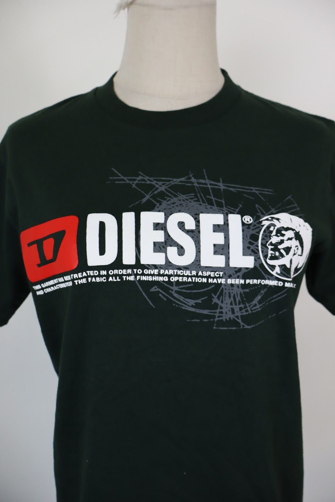 DIESEL MAGLIA DONNA TG. M WOMAN CASUAL VINTAGE T- SHIRT TOP COTONE