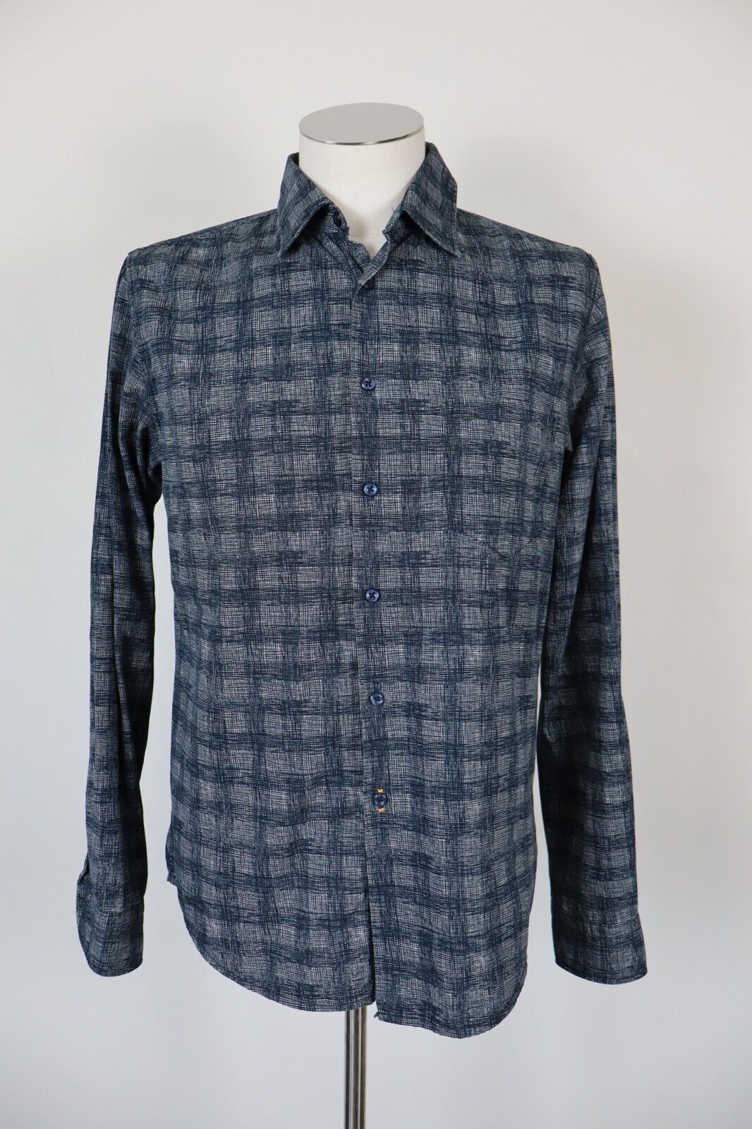 HUGO BOSS CAMICIA UOMO TG. M MAN CASUAL VINTAGE SHIRT COTONE COTTON