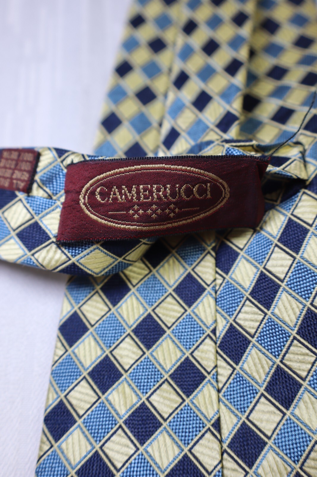 CAMERUCCI 100% SILK TIE SETA CRAVATTA NECKTIE MADE IN ITALY