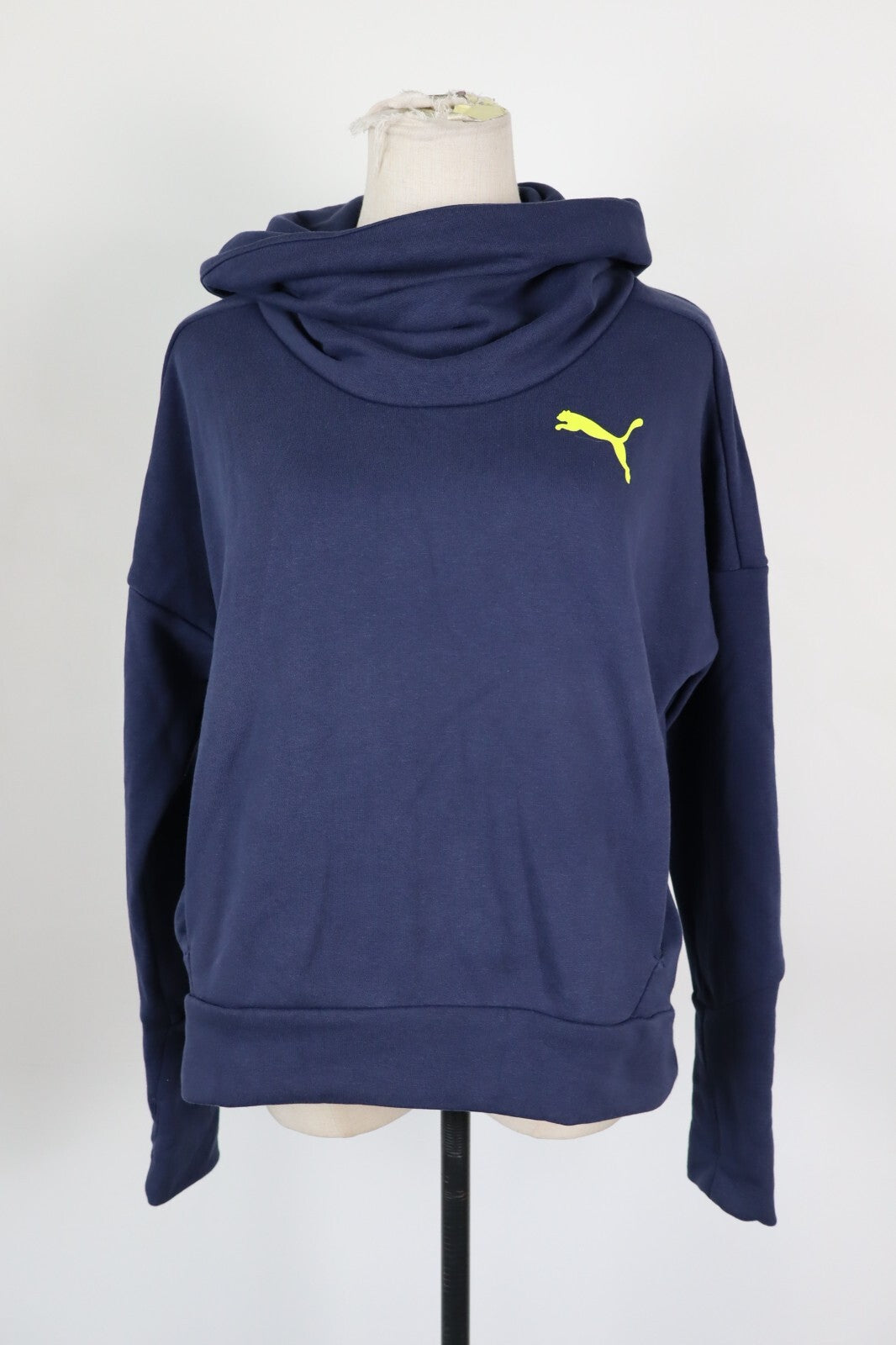 PUMA FELPA CAPPUCCIO DONNA Tg S WOMEN CASUAL VINTAGE SPORT SWEATSHIRT