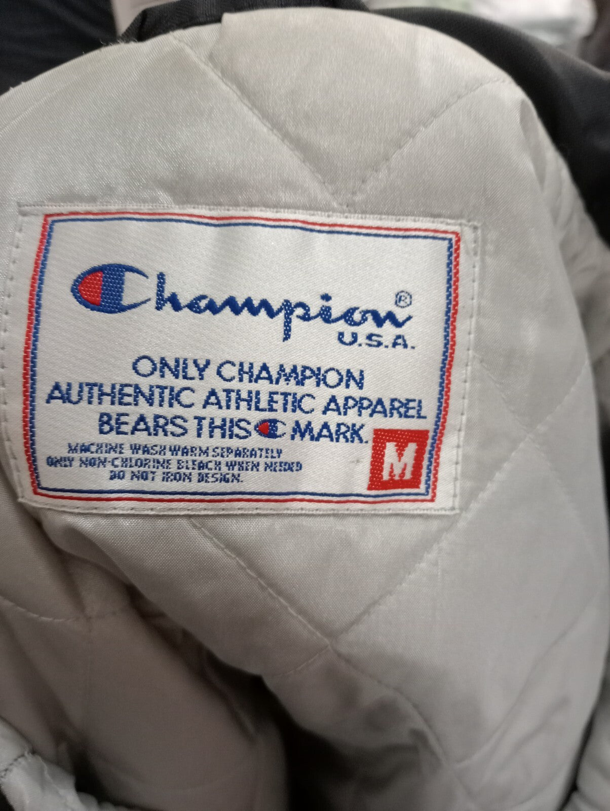 CHAMPION GIUBBINO TRAPUNTATO GIUBBOTTO UOMO Tg M VINTAGE MAN JACKET GIACCA