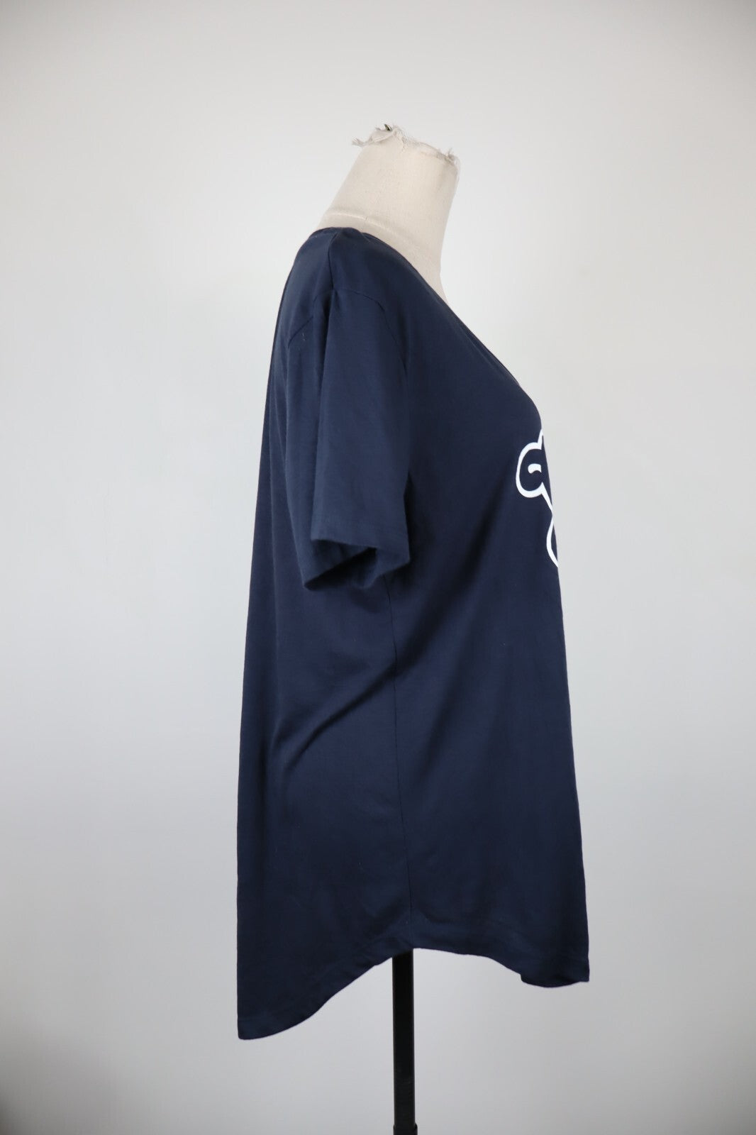 GENUINE MERCHANDISE CAMPUS LIFESTYLE CLEVELAND MAGLIA DONNA SHIRT BASEBALL L TAG