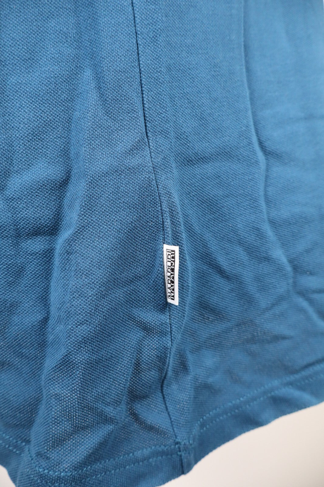 NAPAPIJRI MAGLIA POLO UOMO TG. M MAN T-SHIRT COTONE COTTON CASUAL VINTAGE BLU