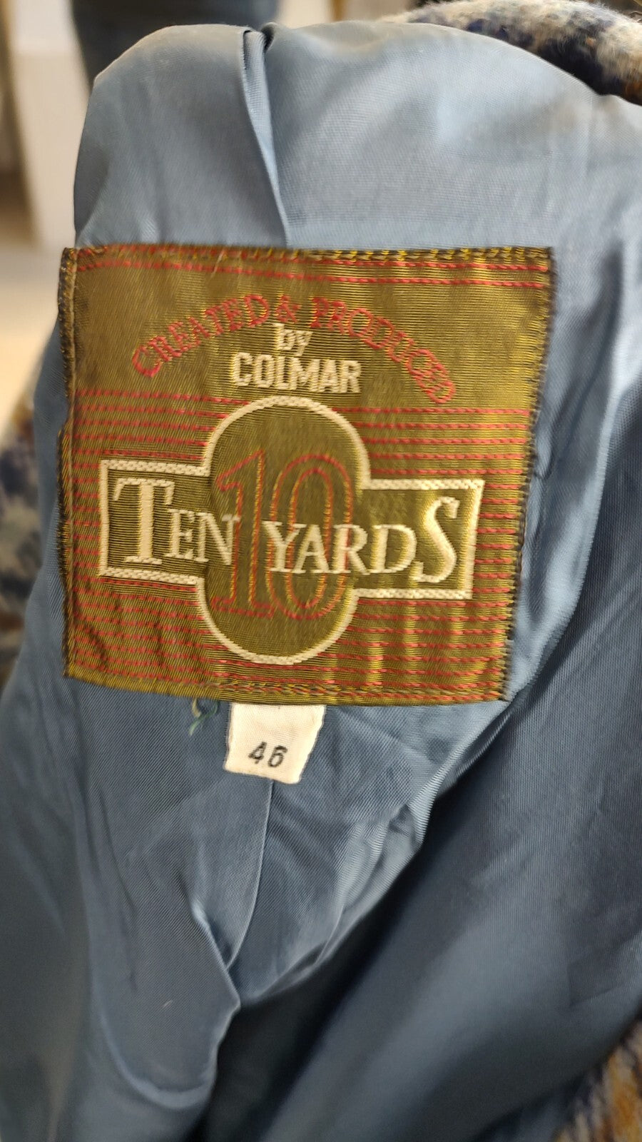 COLMAR COMPLETO DONNA Tg. 46 GIACCA GONNA DRESS VINTAGE CASUAL SUIT LANA TARTAN