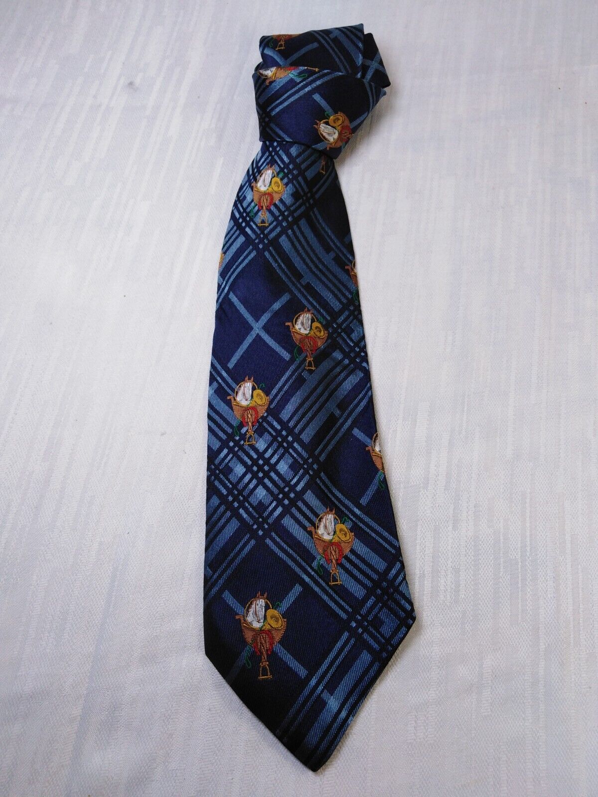 CONTE OF FLORENCE 100%  SILK TIE SETA CRAVATTA NECKTIE MADE IN ITALY
