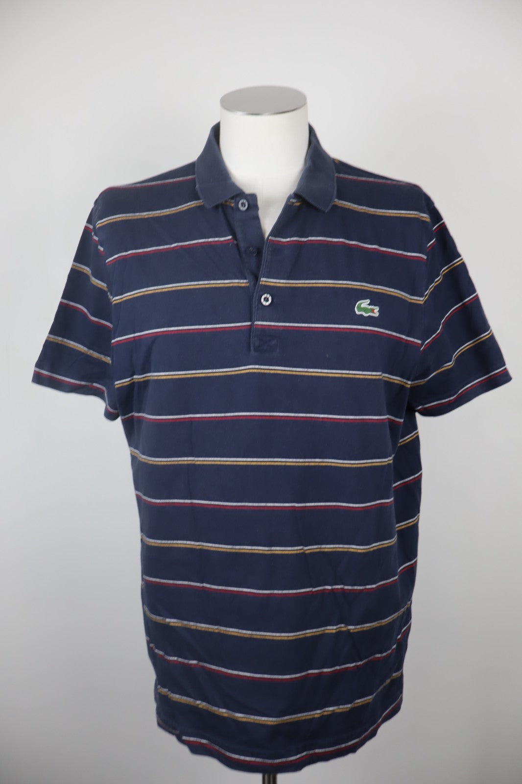 LACOSTE MAGLIA UOMO COTONE 2XL 7 MAN COTTON POLO SHIRT CASUAL VINTAGE LOGO