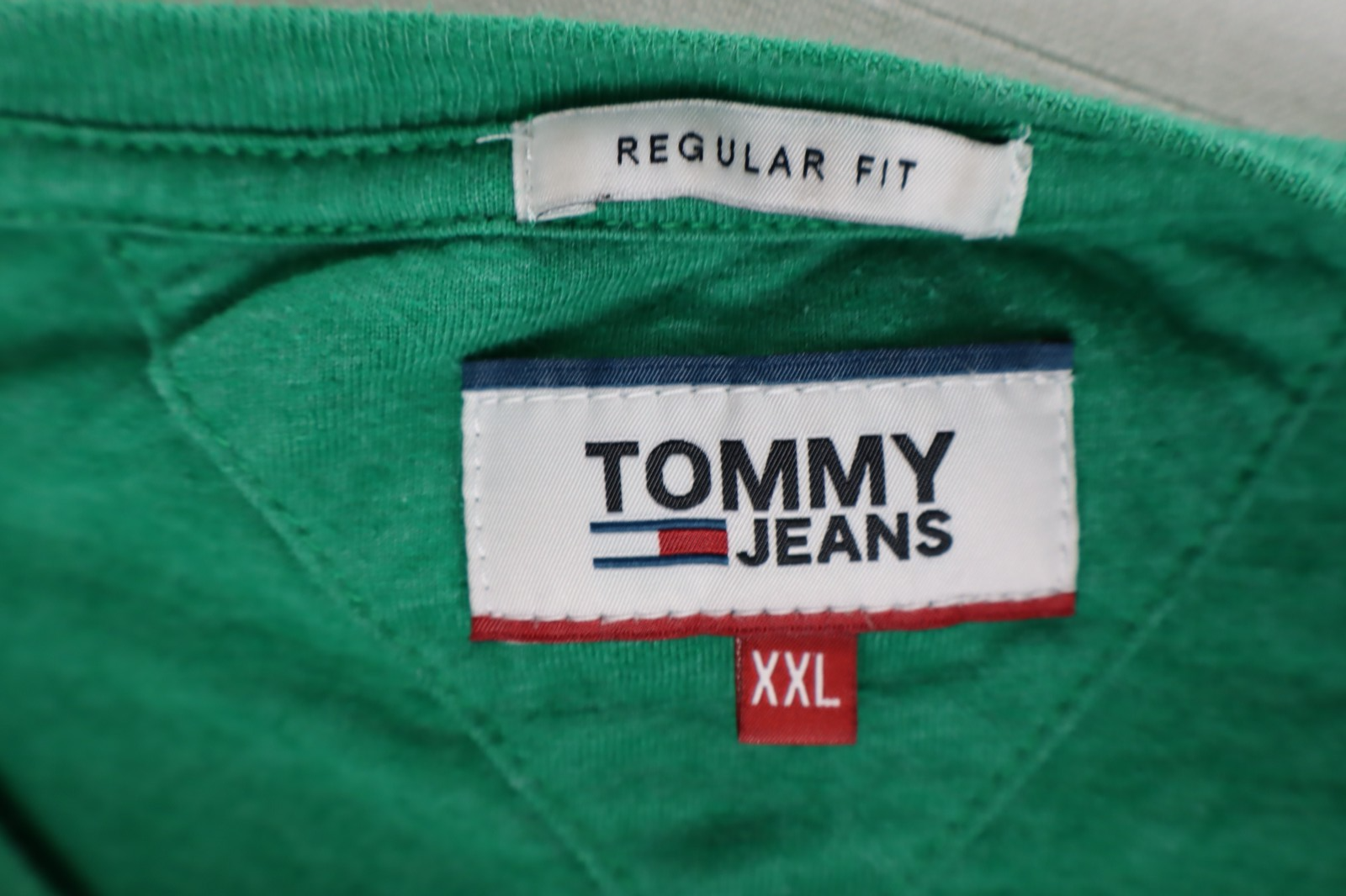 TOMMY HILFIGER JEANS MAGLIA UOMO COTONE TG 2XL MAN T-SHIRT CASUAL VINTAGE COTTON