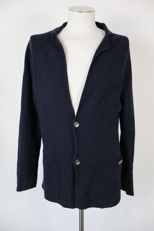 LIU JO MAGLIONE CARDIGAN VINTAGE UOMO Tg. L MAN SWEATER CASUAL COTONE