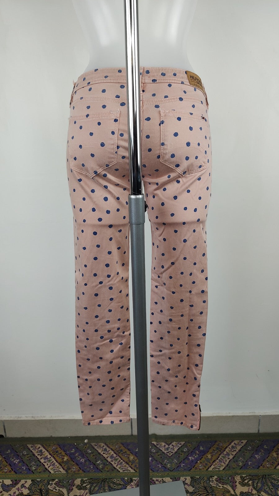 HILFIGER DENIM PANTALONE CASUAL DONNA TG 27 / 32 WOMAN VINTAGE PANTS COTONE