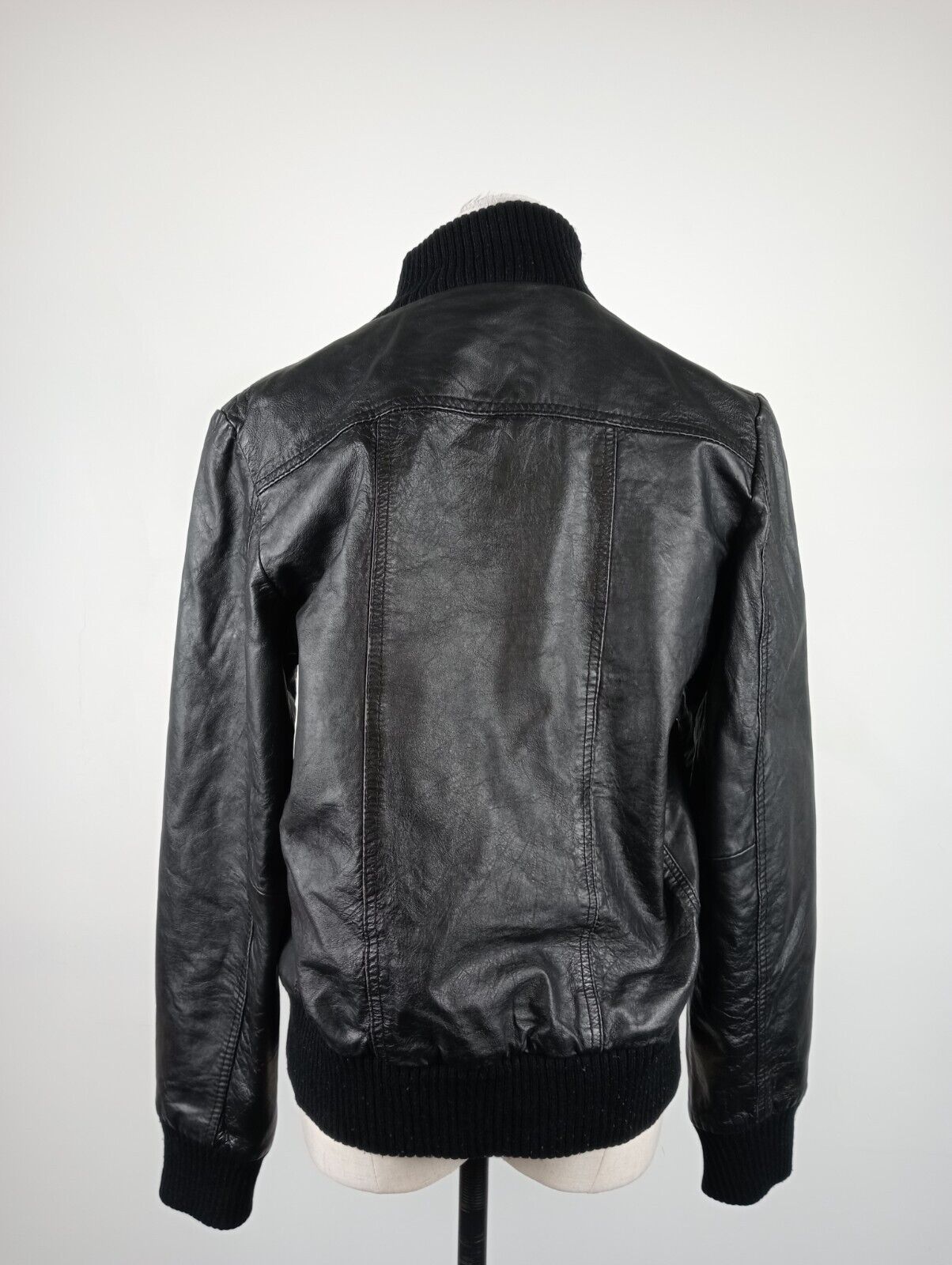 DICKIES GIUBBINO PELLE DONNA Tg L LEATHER VINTAGE WOMAN JACKET CASUAL VINTAGE