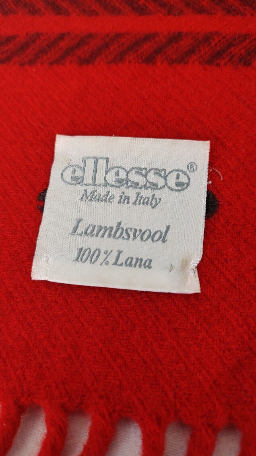 ELLESSE SCIARPA LANA AGNELLO UOMO DONNA WOMAN MAN VINTAGE CASUAL SCARF