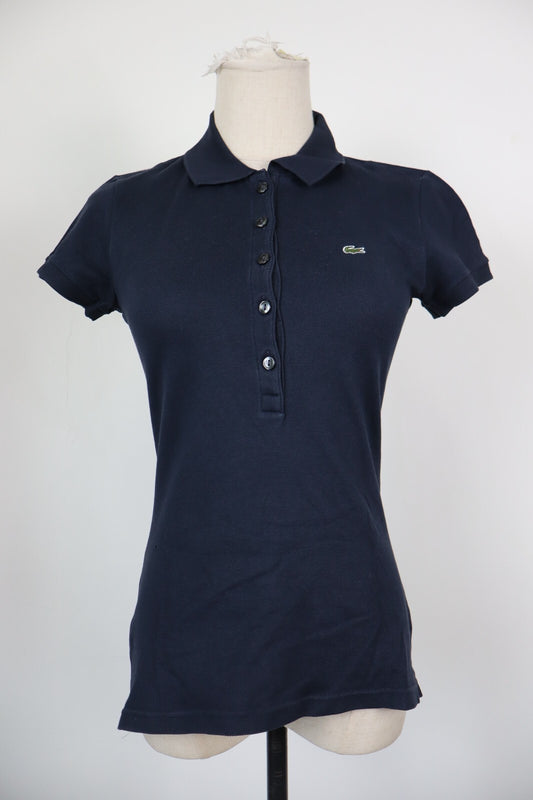 LACOSTE POLO MAGLIA T-SHIRT DONNA COTONE TG 38 WOMAN CASUAL VINTAGE
