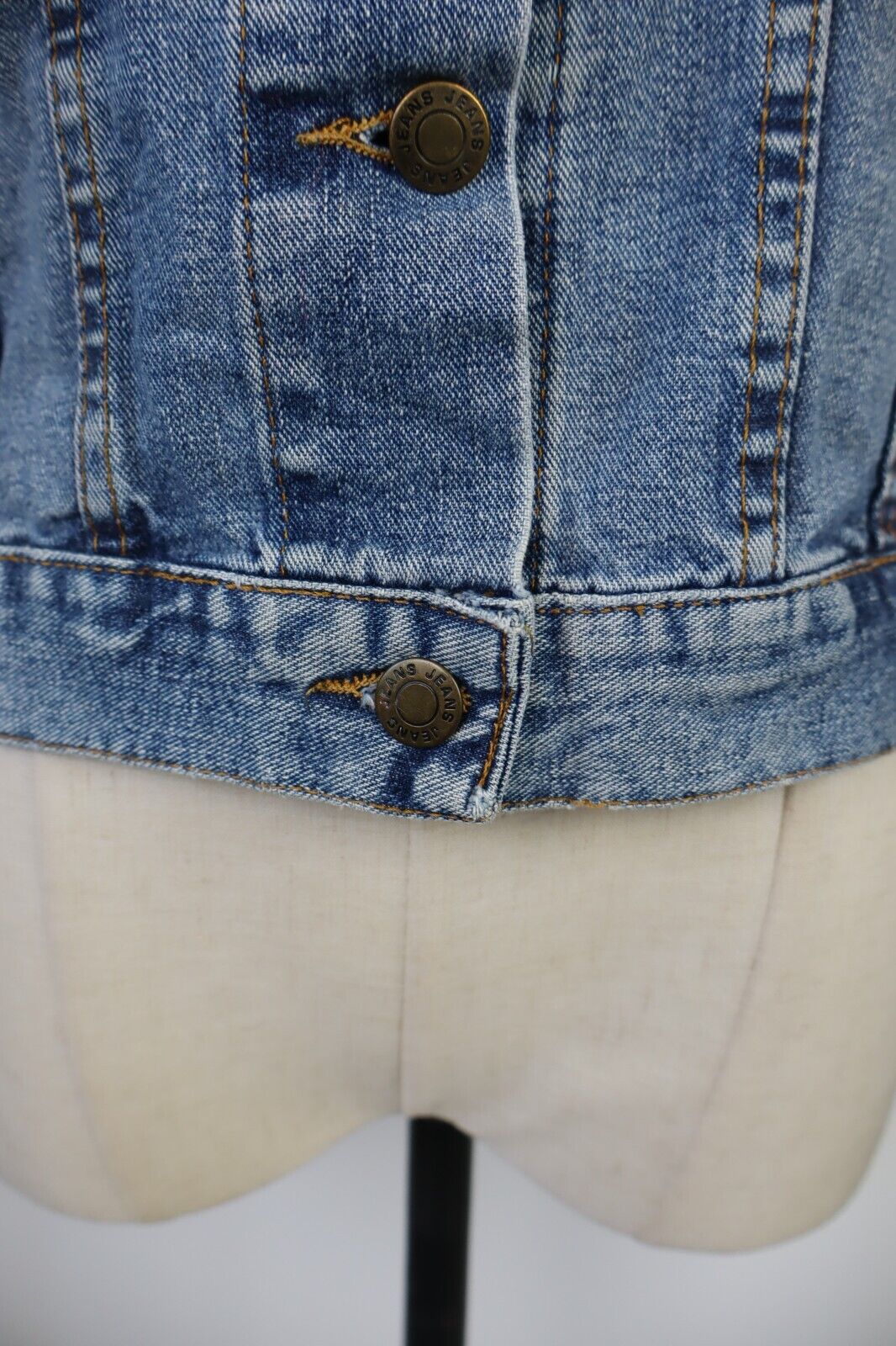 KAPPA GIUBBINO JEANS DONNA TG M STREETWEAR CROP DENIM URBAN VINTAGE Y2K 2000'S