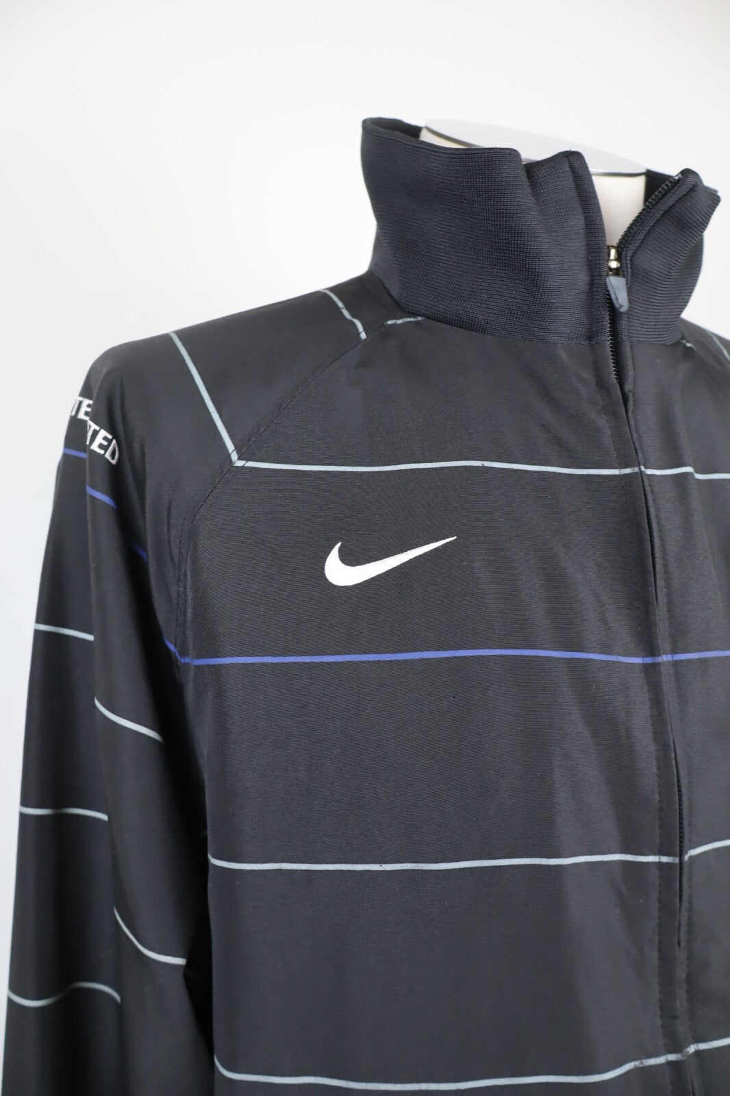 NIKE MANCHESTER FELPA ZIP GIACCA CALCIO SPORT UOMO XL MAN JACKET SOCCER VINTAGE
