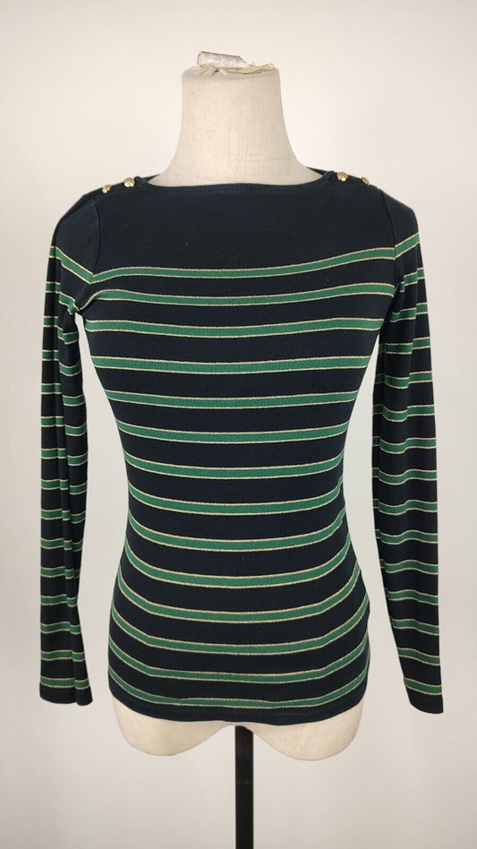 RALPH LAUREN MAGLIA DONNA TG. XS WOMAN CASUAL VINTAGE T-SHIRT