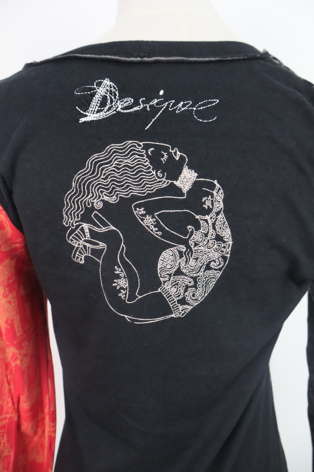 DESIGUAL MAGLIA DONNA TG. L WOMAN CASUAL VINTAGE T-SHIRT  TOP VISCOSA