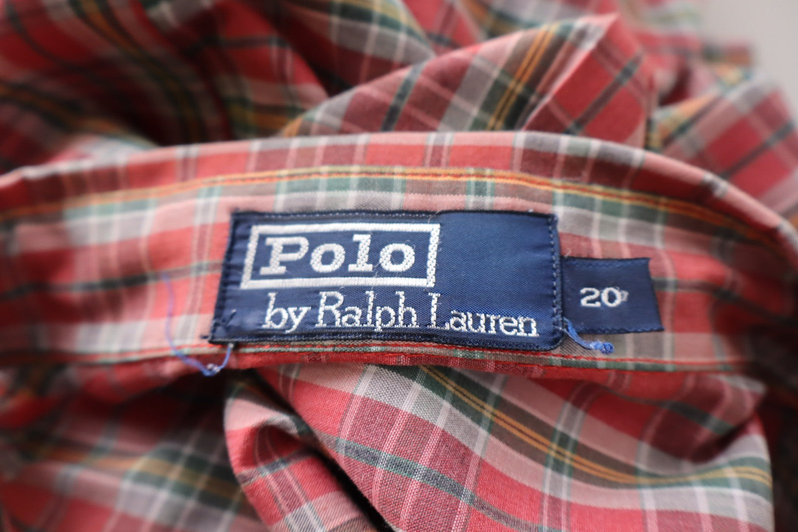 POLO RALPH LAUREN CAMICIA UOMO COTONE TG 20 MAN CASUAL VINTAGE COTTON SHIRT LOGO