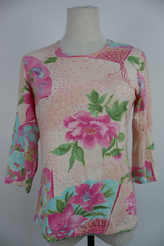 LUCIANO PAVAROTTI MAGLIA DONNA TG. 48 WOMAN CASUAL VINTAGE TOP T-SHIRT