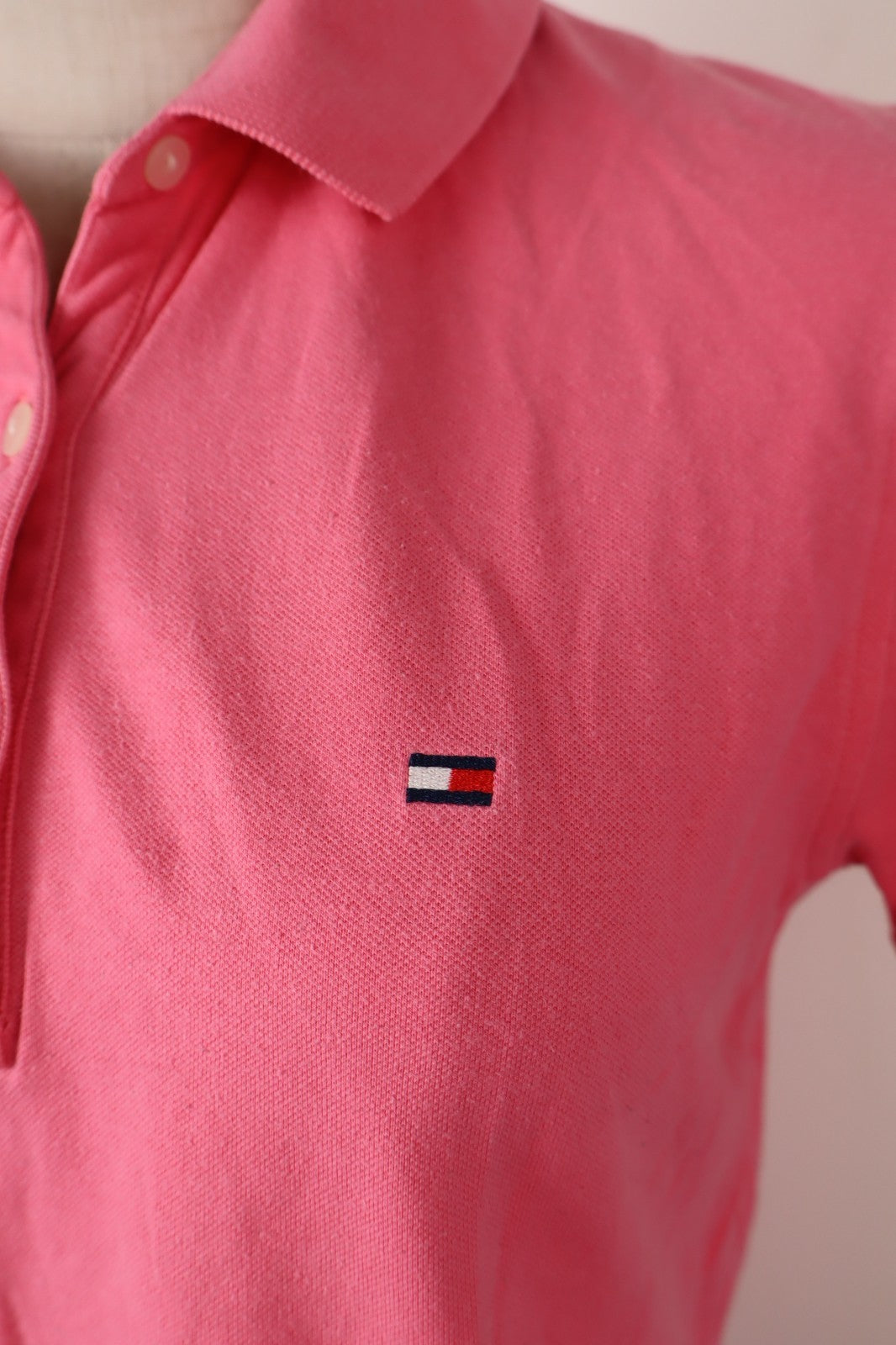 TOMMY HILFIGER DENIM POLO MAGLIA DONNA M WOMAN SHIRT CASUAL VINTAGE LOGO