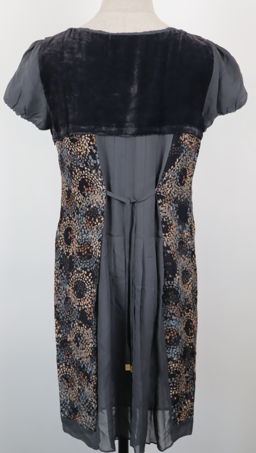 LIU JO VESTITO DONNA TG. 44 WOMAN CASUAL VINTAGE DRESS ABITO SETA SILK