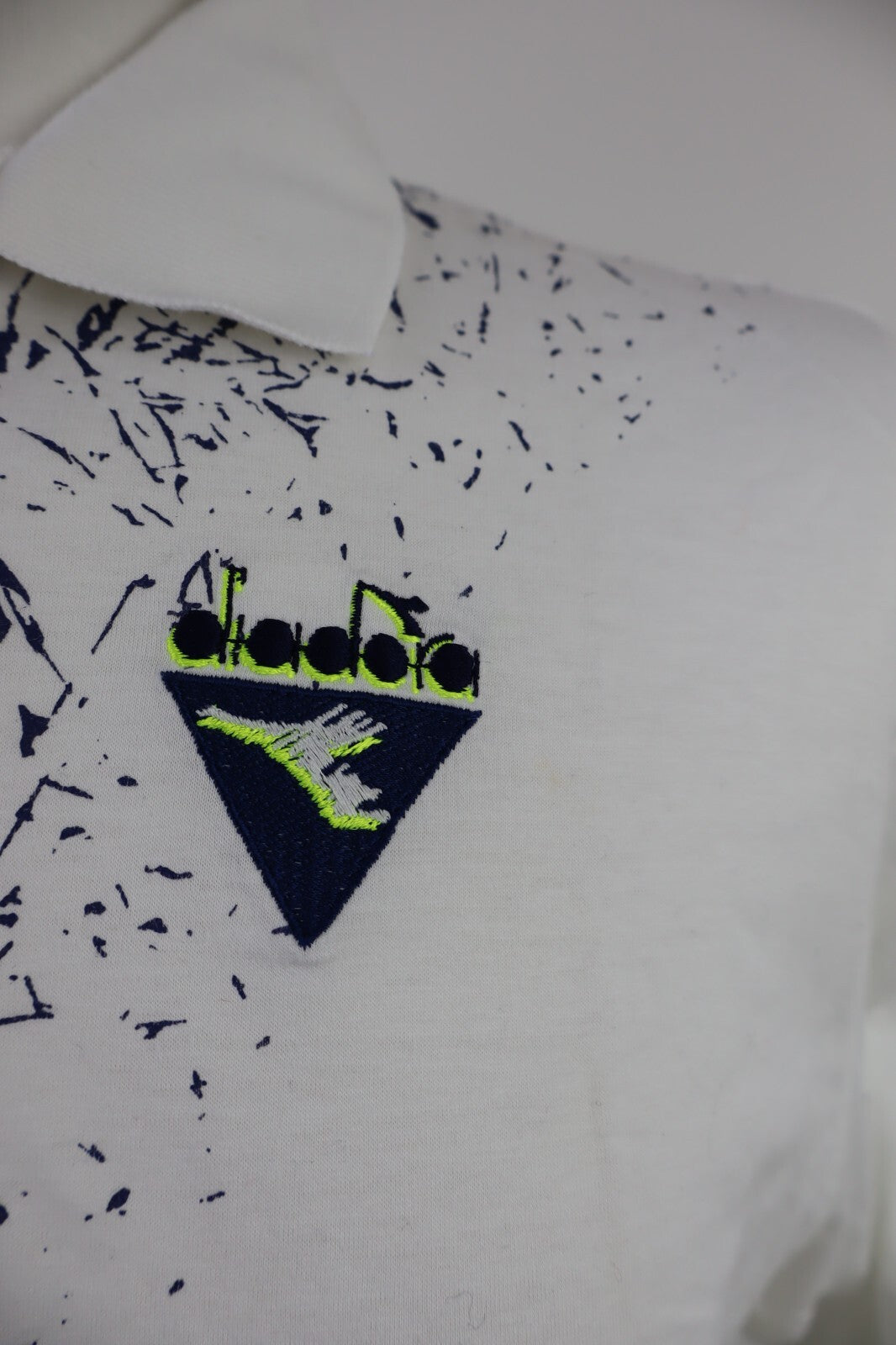 DIADORA TENNIS MAGLIA POLO CALCIO T-SHIRT UOMO Tg 50 MAN SPORT VINTAGE