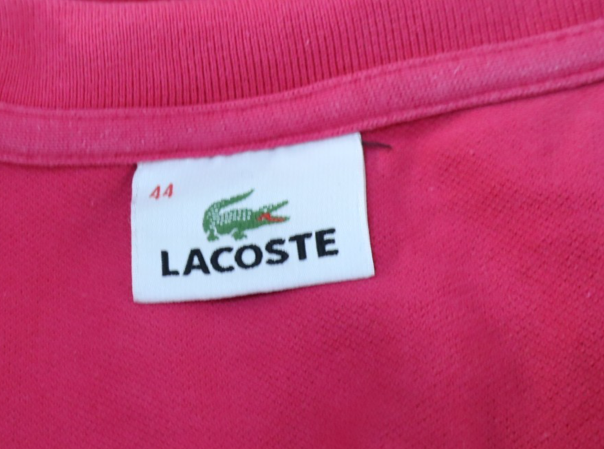 LACOSTE POLO MAGLIA DONNA COTONE TG. 44 WOMAN COTTON SHIRT CASUAL VINTAGE LOGO