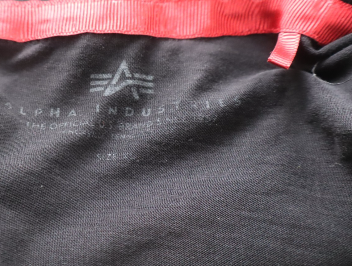 ALPHA INDUSTRIES NASA MAGLIA UOMO TG. XL MAN T-SHIRT CASUAL VINTAGE COTONE LOGO