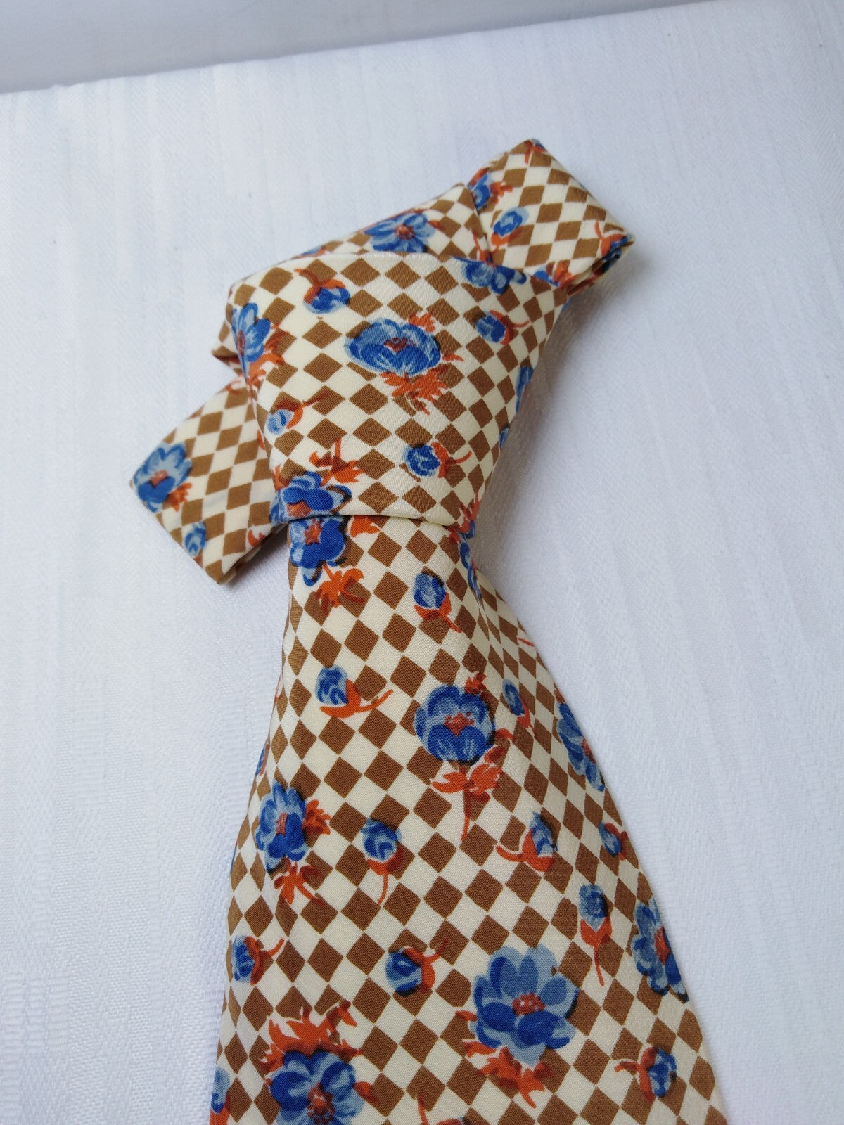 TRUSSARDI ACTION SILK TIE SETA CRAVATTA NECKTIE MADE IN ITALY VINTAGE