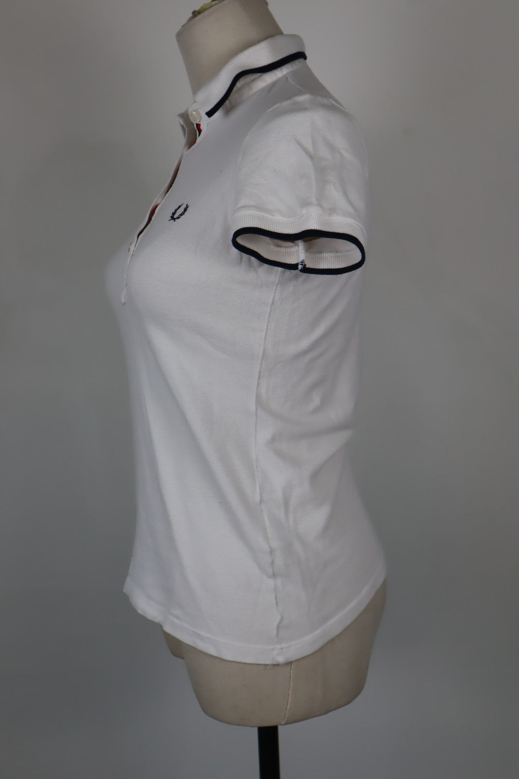 FRED PERRY POLO MAGLIA DONNA COTONE TG. S WOMAN COTTON SHIRT CASUAL VINTAGE