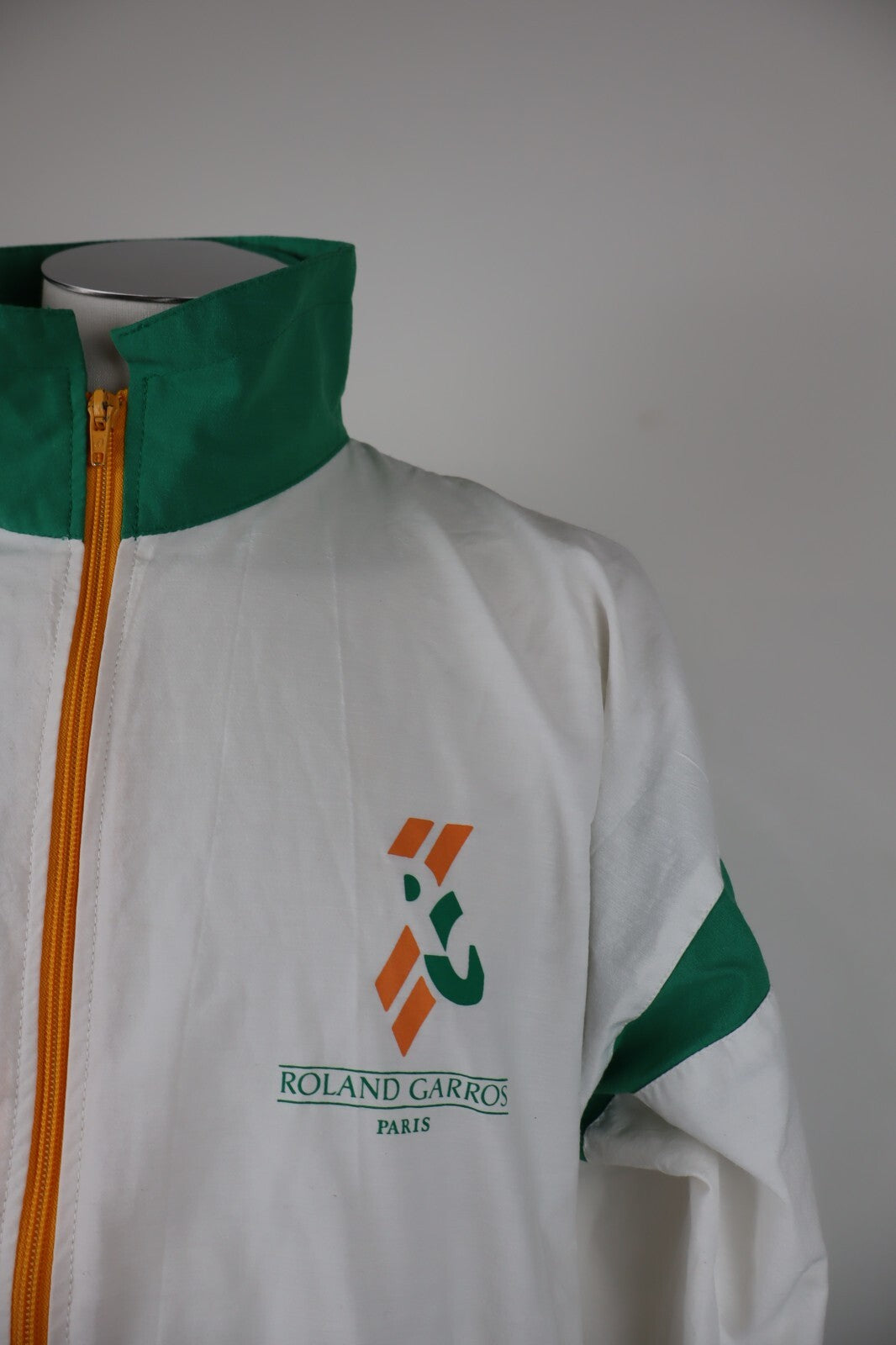 JEAN LEDUC TENNIS GIACCA ROLAND GARROS FELPA ZIP SPORT UOMO Tg 2 MAN JACKET