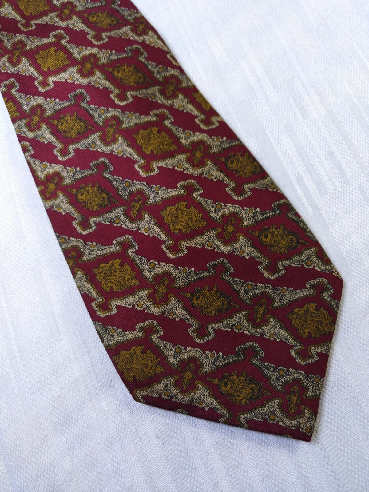 TRUSSARDI 100%  SILK TIE SETA CRAVATTA NECKTIE MADE IN ITALY