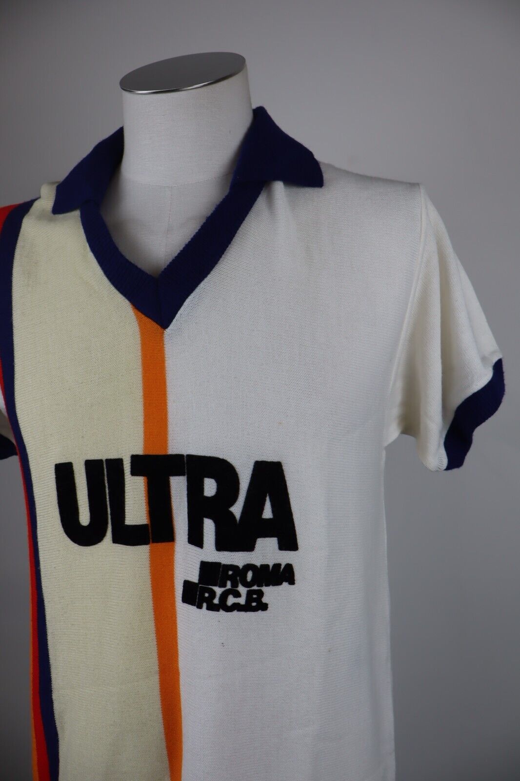 ULTRA ROMA N 5 MAGLIA CALCIO UOMO Tg L LANETTA SOCCER TRIKOT MAN JERSEY VINTAGE
