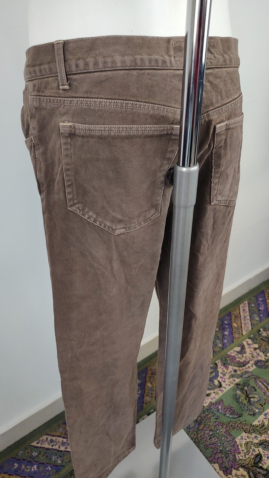 FRED PERRY PANTALONE CASUAL UOMO TG 48 MAN VINTAGE PANTS COTONE