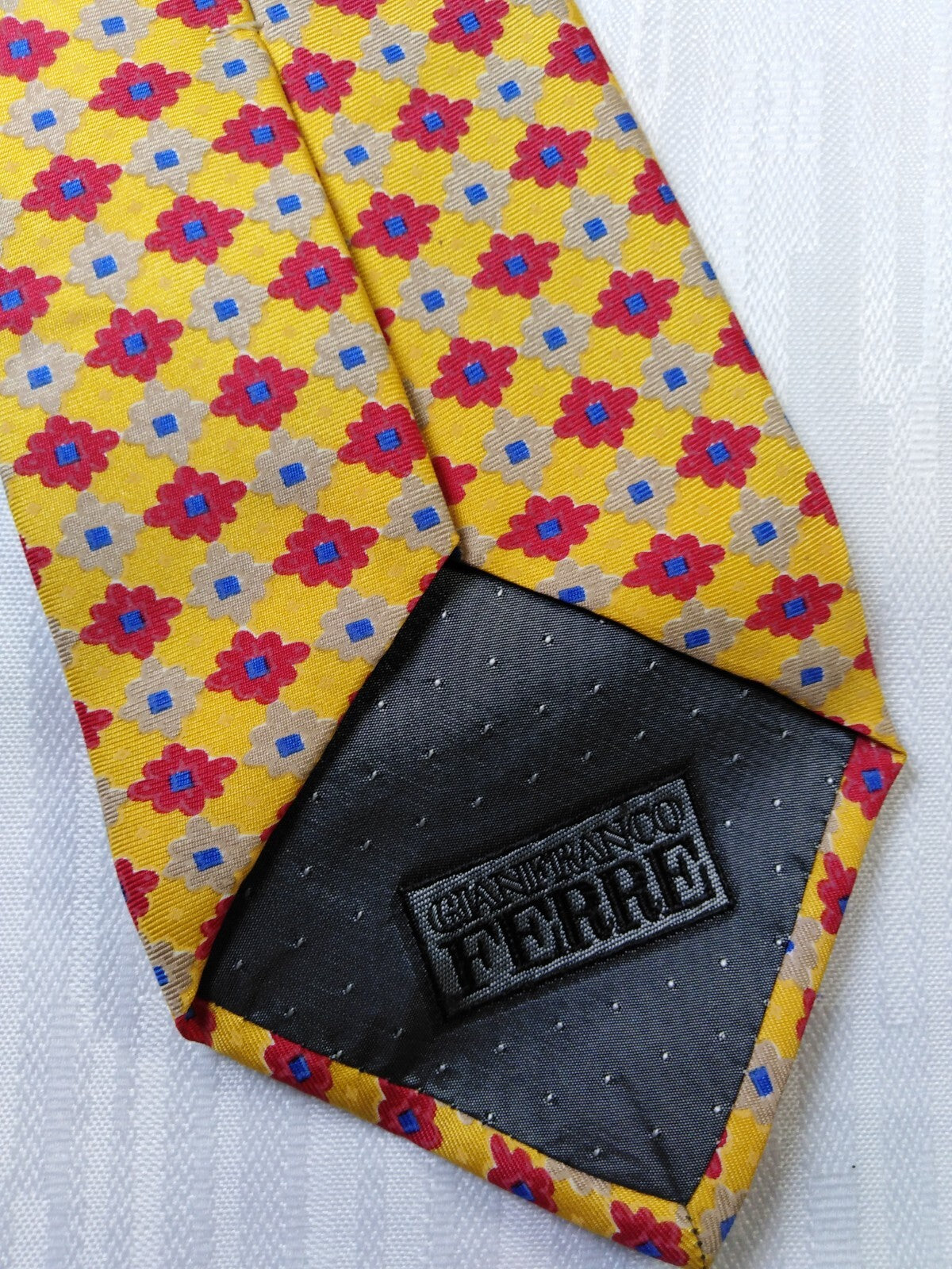 GIANFRANCO FERRE' 100% SETA SILK TIE CRAVATTA NECKTIE ITALY VINTAGE CLASSIC UOMO